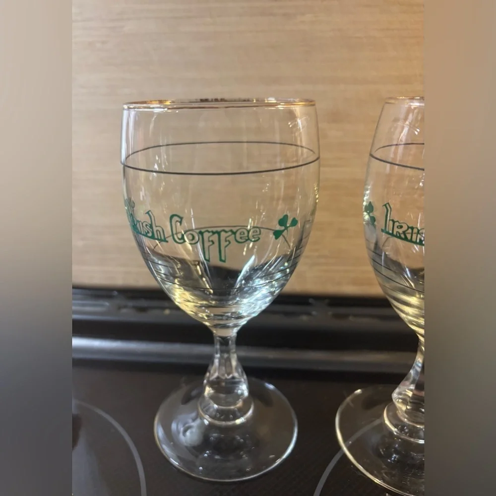 2 Cristal D'Arques Vintage Irish Coffee Glasses